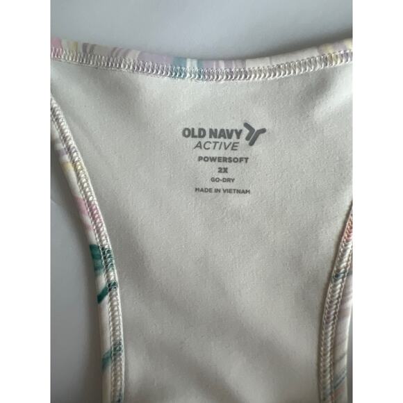 Old Navy Sleeveless PowerSoft Performance Racer-Back Multicolor Swing Dress 2X - Picture 10 of 11